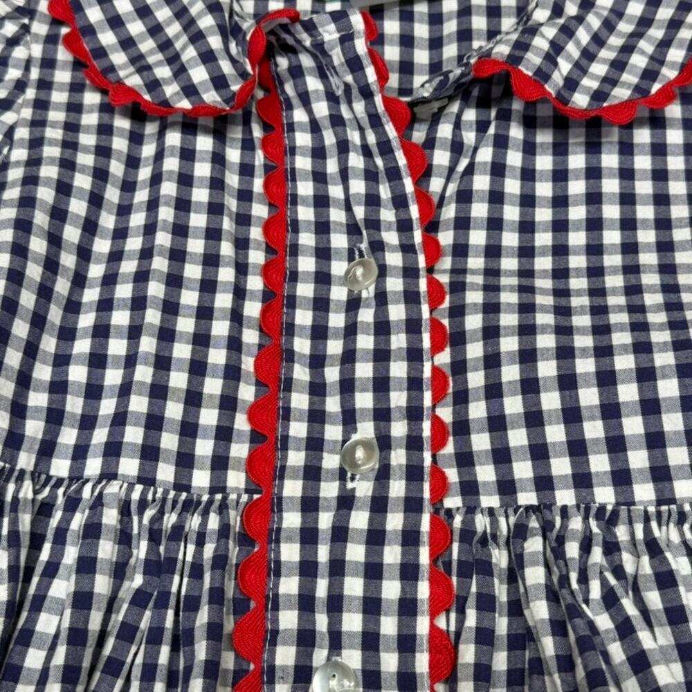 Funtasia Too Vintage Western Gingham Dress 4T - Picture 7 of 8
